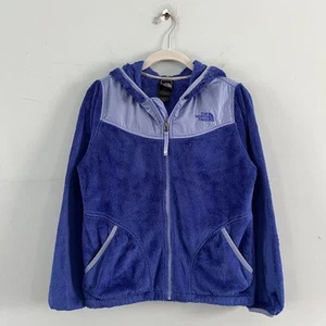 The North Face Oso Hoodie Fleece Periwinkle Purple Girls Full Zip Jacket Large - Picture 1 of 4