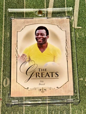 2015 Futera Unique Football Pele Pelé The Greats GOLD SP Brazil GOAT RARE📈🔥 - Image 1 of 2