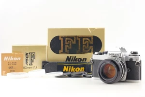 [Top NEUWERTIG mit Haubenriemen] Nikon FE analoge Silberkamera 50 mm f1,4 Objektiv aus Japan - Bild 1 von 17