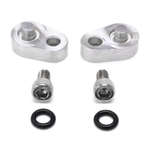 Silver Rear Coolant Crossover Block Off Plug Steam Port Head Tube For GM LS - Picture 1 of 15