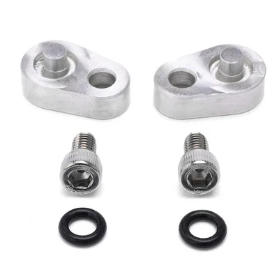 Silver Rear Coolant Crossover Block Off Plug Steam Port Head Tube For GM LS - Image 1 of 4