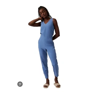 Tuta Athleta Brooklyn Utility Cottage blu taglia 2 Petite - Foto 1 di 10