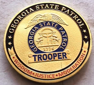 GEORGIA STATE PATROL Challenge Coin - Picture 1 of 2