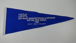 Vintage 1990 IBM Wimpel Software Manufacturing & Services Dayton NJ #848 - Bild 1 von 6
