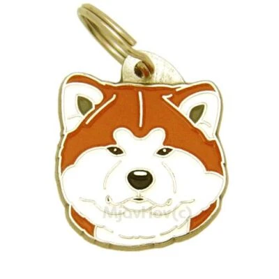 Dog name ID Tag,  Akita inu, Personalized, Engraved, Handmade, Charm - Image 1 of 4