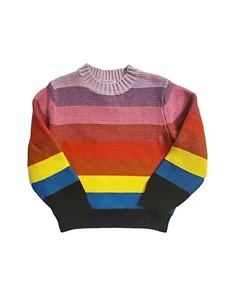 Stella McCartney Striped Knitted Sweater For Girls Size 6 - Picture 1 of 1