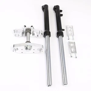 630mm Front Forks Triple Tree Clamp Kit Disc Brake for Mini Dirt Pit Bike Razor - Picture 1 of 11