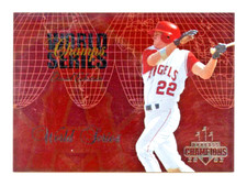 2003 Donruss Champions World Series Champs Holofoil David Eckstein #/100 ANGELS