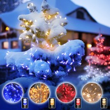 Led Eisregen Lichterkette 240er 6m Warmweiss Weiss Aussen Fhs 14445 Ebay