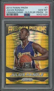 2014/15 Prizm Julius Randle Gold Pulsar Freshman Phenoms Rookie #09/10 PSA 10 - Picture 1 of 2