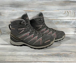 Lowa Ferrox Pro GTX Mid Ws Gore-Tex Women's Boots Gray Pink Outdoor Trekking - Picture 1 of 24