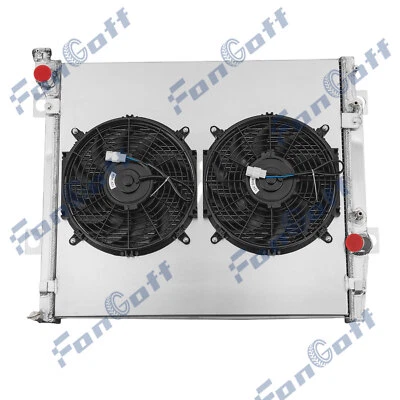 3 Rows Radiator Shroud Fans Fit 2003-2009 Toyota 4 Runner/Lexus GX470 4.7L V8 AT Foto 1 de 4