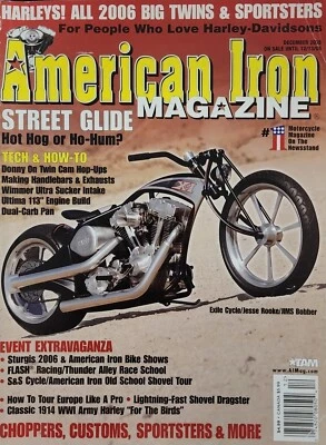 American Iron Magazine December 2005 Street Glide Hot Hog Or Ho-Hum? a9 - Image 1 of 4