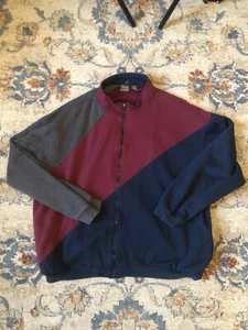 Men’s David Taylor Fleece Jacket Full Zip Color Block Men’s Size 2XL - Picture 1 of 7