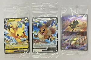 3x Pokemon Indonesia Festival Jakarta Pikachu V, Eevee V & Ogerpon Promo  - Bild 1 von 5