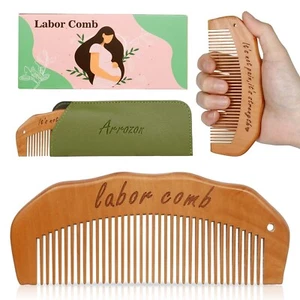 Arrozon Birth Comb for Women Labor, Wooden Labor Comb Natural Labor and Delivery - Picture 1 of 4