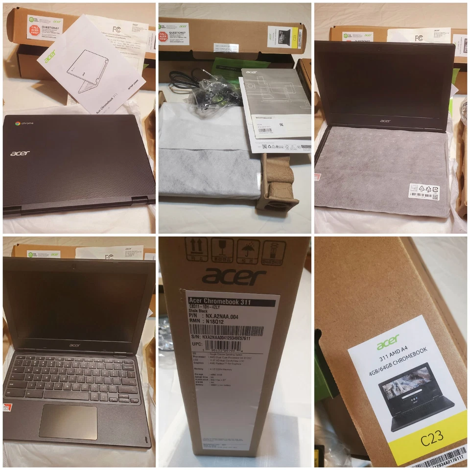 Acer Chromebook 311 11.6" AMD A4 Radeon R4 4GB DDR4 CB311-10H-42LY - READ