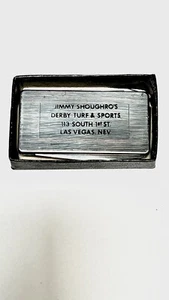 Jimmy Shoughro’s Derby Turf & Sports Money Clip Knife Casino Las Vegas ULTRA RAR - Picture 1 of 6