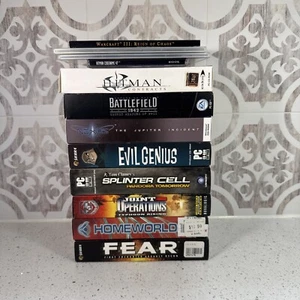 Various Games Lot PC Games Battlefield 1942. Nexus. Evil Genius. Fear. Homeworld - Picture 1 of 6