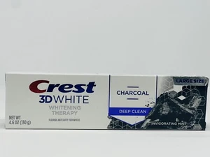 Pasta de dientes de carbón de limpieza profunda Crest 3D White Whitening Therapy 4,6 oz/130 g nueva - Imagen 1 de 3