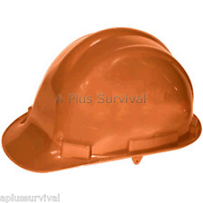 Orange Hard Hat with 4 Point Ratchet - Lightweight ANSI Certified Osha Compliant