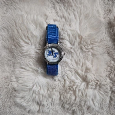 Reloj Memphis Tigers Tailgater Juvenil Azul Tono Plata TN Deportivo Escuela Colegio Foto 1 de 4