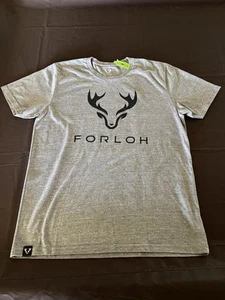 FORLOH Hunting T-Shirt GREY Outdoor Hiking Camping USA Men's Medium - Picture 1 of 3
