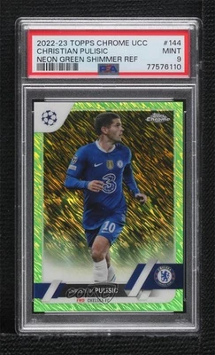 2022 Topps Chrome UEFA Club Competitions /399 Christian Pulisic #144 PSA 9 MINT - Image 1 of 2