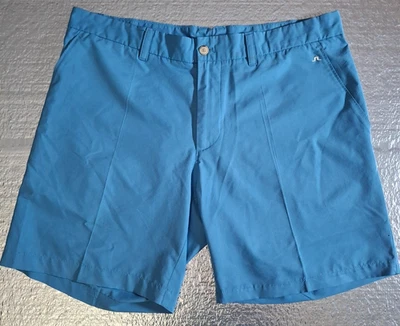 Pantalones Cortos J. Lindeberg Performance Para Hombre 38 Azul Performance 7" Elastizados Tiro Medio Foto 1 de 4