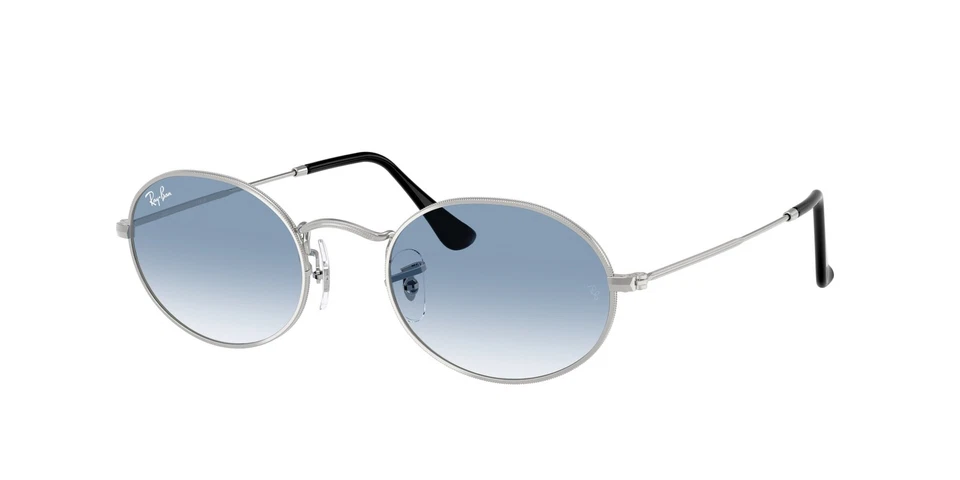 Ray-Ban RB 3547 oval silver clear gradient blu 003/3F Sunglasses - Image 1 of 1