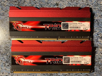 🆗CL9 DDR3-2133MHz G.Skill TridentX 16GB =2x 8GB PC3-17000 Memory RAM - Image 1 of 4