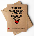 Brother best friend card, thank you brother card, brother birthday card, gift