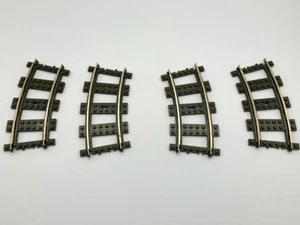 Lego Train Track 9v 4 Pieces Curve Curved Track Part 2867 from set 4520 - Picture 1 of 5
