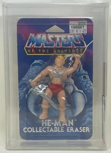 HE-MAN 1984 PANOSH PLACE Modellino ERASER MASTERS OF THE UNIVE MOTU AFA EX 60 - Foto 1 di 3