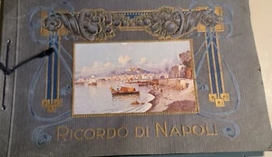 Imágenes a color de Nápoles histórica de principios del siglo XX de Nápoles en 4 idiomas - Imagen 1 de 18