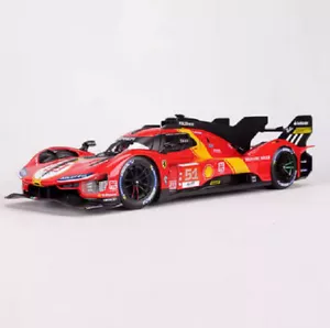 BBURAGO 1:24 2023 FERRARI 499P #51 24h Le Mans Diecast Model CAR NEW IN BOX - Picture 1 of 3