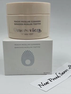 OMOROVICZA Peachy Micellar Cleansers 60 Discs NEW & BOXED
