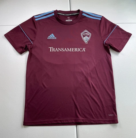 Adidas Colorado Rapids Jersey Men's Medium Soccer MLS Home #22 Authentic Cover