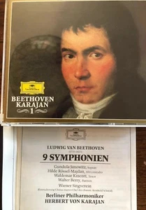 Herbert von Karajan•Beethoven:Symphonies 1-6(w/BPO)(3CD DGG 1989) Like New- Mint - Picture 1 of 12