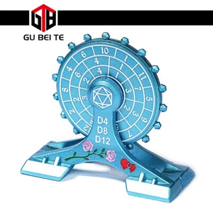 Metall Würfel Spinner Würfelzeit Roulette Dungeons & Dragons RPG Blau Riesenrad - Picture 1 of 4