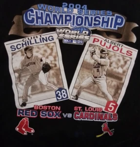 2004 World Series Shirt Pujols Schilling Mens Short Sleeve SIze XXL Adult - Picture 1 of 7