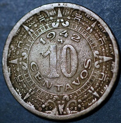 Mexico ESTADOS UNIDOS MEXICANOS 10 Centavos 1942 KM# 432 - Image 1 of 2