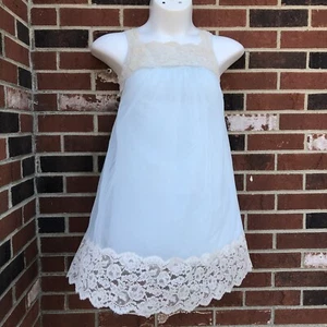 Shadowline Vintage Sexy Blue Sheer Overlay Gown Nighty Petite Flaw Spotted - Picture 1 of 5