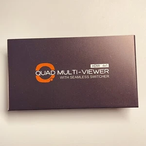 Interruptor HDMI Quad Multi Viewer 4x1 sin costuras Full HD 1080p, sin cable de alimentación - Imagen 1 de 4