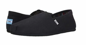 NEW TOMS MEN CLASSICS BLACK BLACK UPPER CANVAS FREE SHIPPING - Picture 1 of 7