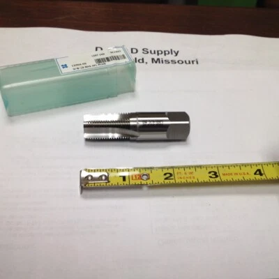 OSG 1330400, 3/8"-18 Pipe Tap, Bright, 4 Flute, NPS, High Speed Steel - Image 1 of 4