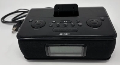 Jensen Digital AM/FM Radio/Alarm Clock/Docking Station For IPOD Model JIMS-105 - Image 1 of 4
