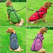 Veste pour chien manteau animal compagnie avec harnais vêtements d'hiver chauds