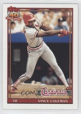 1991 Topps Vince Coleman #160