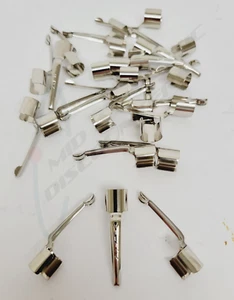 25 clips de bolsillo Milton Spring de acero a presión para bolígrafo/lápiz niquelado de aproximadamente 1,5" L - Imagen 1 de 2